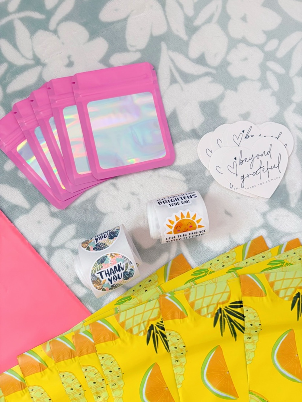 75 Piece Tropical Fruity Shipping Supply Bundle 🌴🌺🍍 - Picture 4 of 5